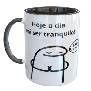 Caneca Um minuto de paz Meme