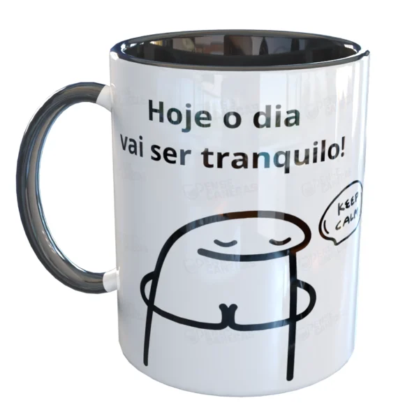 Caneca Um minuto de paz Meme
