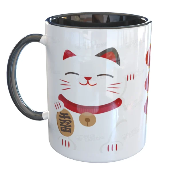 Caneca Gato da Sorte Maneki Neko