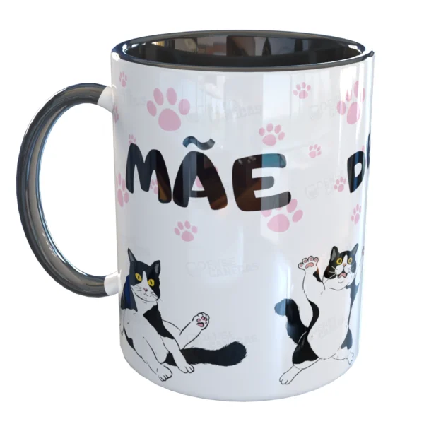 Caneca Mãe de Gato Gatinho Pet