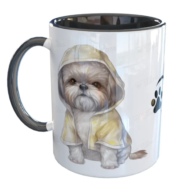 Caneca Mãe e Pai de Cachorro Shitzu