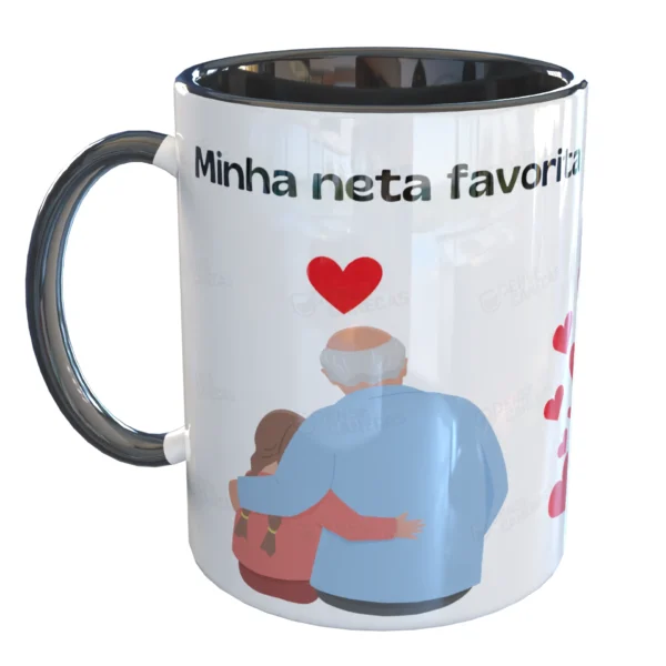 Caneca Minha neta favorita me deu Avô Vô