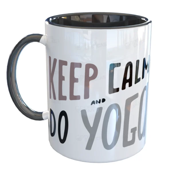 Caneca Gato Keep Calm Do Yoga