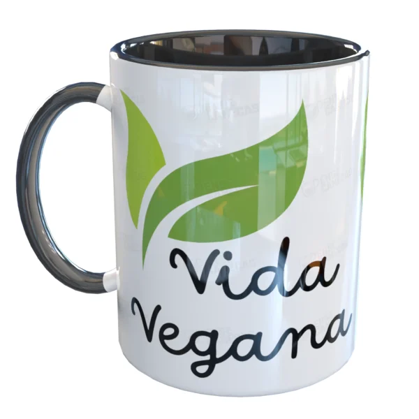 Caneca Vida Vegana Veganos