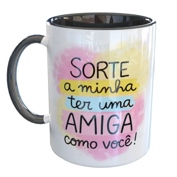 Caneca Melhores Amigas - Sorte minha