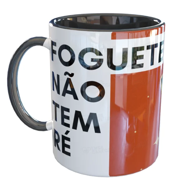 Caneca Foguete não tem ré Motivacional