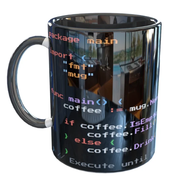 Caneca Programador Dev GO Engraçada
