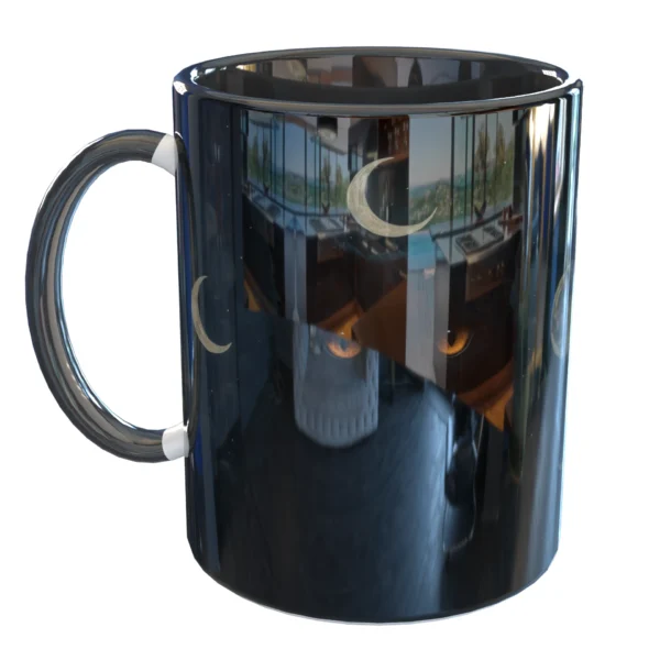 Caneca Pet Eu Tenho Um Gato Preto