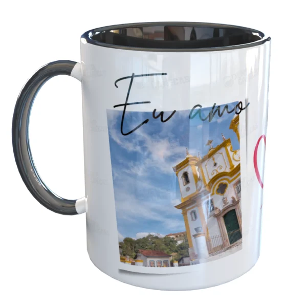 Caneca Eu amo Minas Gerais Viagem Turismo