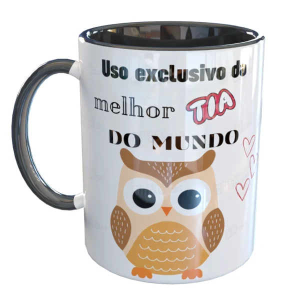 Caneca Uso Exclusivo Melhor Tia Do Mundo