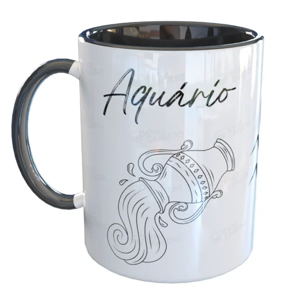 Caneca Horóscopo Signo Aquário Aquariano